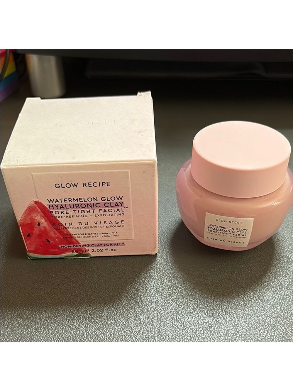 Glow Recipe Watermelon Glow Hyaluronic Clay Facial Full Size NIB